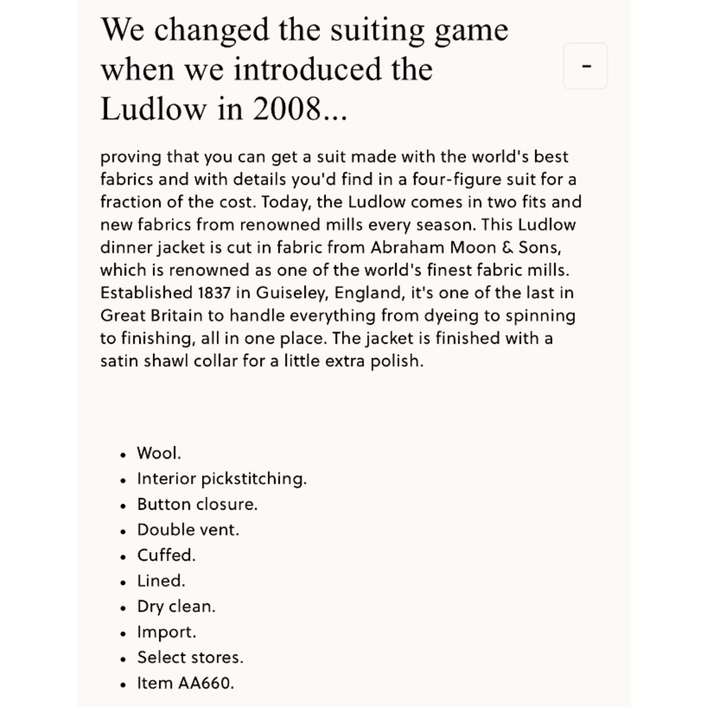 J Crew Ludlow shawl-collar dinner jacket snowy Stewart tartan English wool 38R - Picture 7 of 16